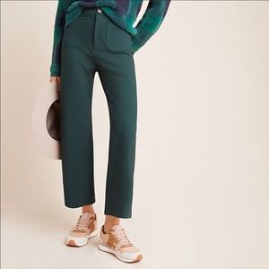 Anthropologie Courtney Wide Leg Crop Pant Size 10